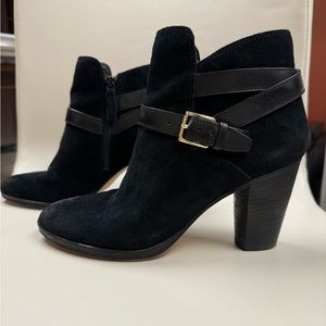 Cole Haan black suede bootie